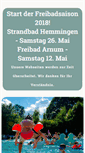 Mobile Screenshot of freibad-arnum.de